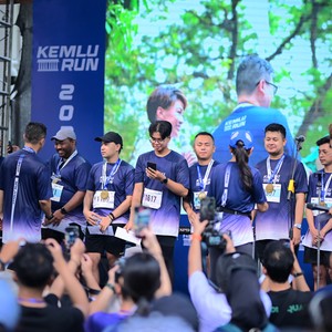 Race photo from KEMLU RUN 2026