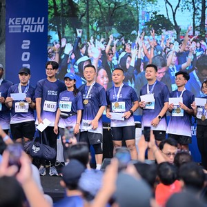 Race photo from KEMLU RUN 2026