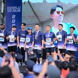Race photo from KEMLU RUN 2026