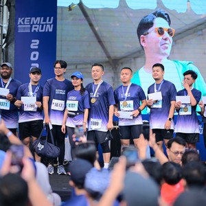 Race photo from KEMLU RUN 2026