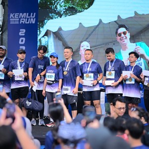 Race photo from KEMLU RUN 2026