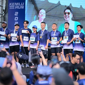 Race photo from KEMLU RUN 2026