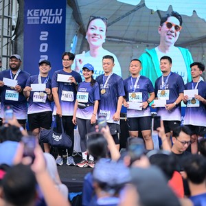 Race photo from KEMLU RUN 2026