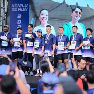 Race photo from KEMLU RUN 2026