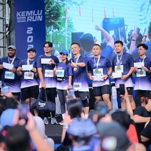 Race photo from KEMLU RUN 2026