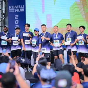 Race photo from KEMLU RUN 2026
