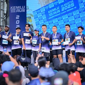 Race photo from KEMLU RUN 2026
