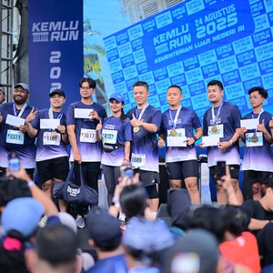 Race photo from KEMLU RUN 2026