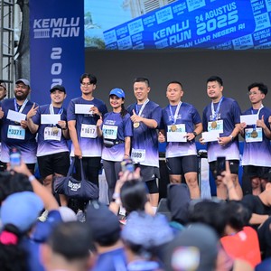 Race photo from KEMLU RUN 2026