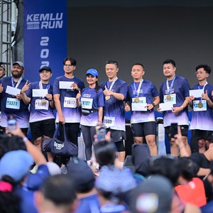 Race photo from KEMLU RUN 2026