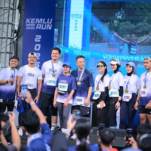 Race photo from KEMLU RUN 2026