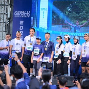 Race photo from KEMLU RUN 2026
