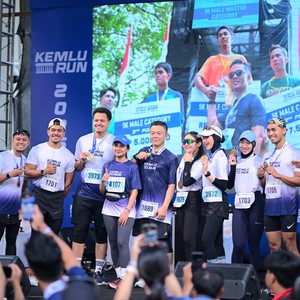 Race photo from KEMLU RUN 2026
