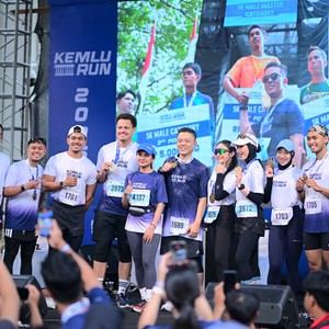 Race photo from KEMLU RUN 2026