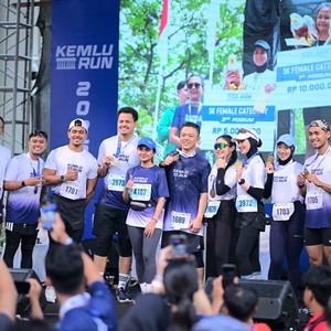 Race photo from KEMLU RUN 2026