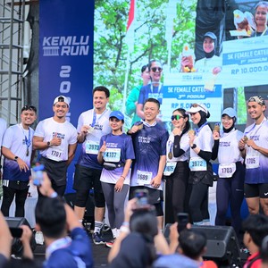 Race photo from KEMLU RUN 2026