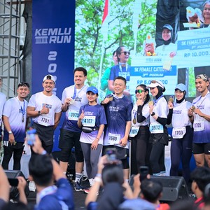 Race photo from KEMLU RUN 2026