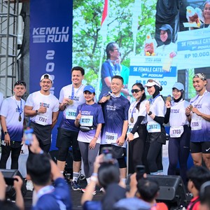 Race photo from KEMLU RUN 2026
