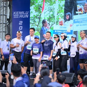 Race photo from KEMLU RUN 2026