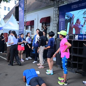 Race photo from KEMLU RUN 2026