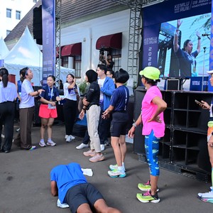Race photo from KEMLU RUN 2026