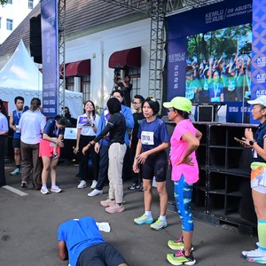 Race photo from KEMLU RUN 2026
