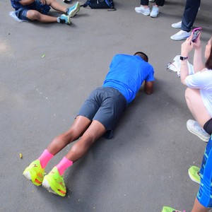 Race photo from KEMLU RUN 2026