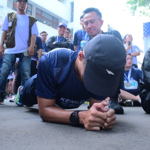 Race photo from KEMLU RUN 2026