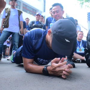 Race photo from KEMLU RUN 2026