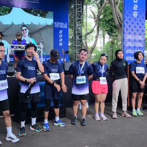 Race photo from KEMLU RUN 2026