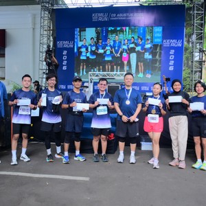 Race photo from KEMLU RUN 2026
