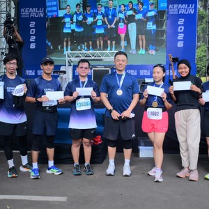 Race photo from KEMLU RUN 2026