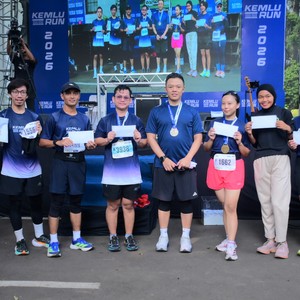 Race photo from KEMLU RUN 2026