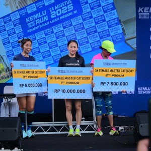 Race photo from KEMLU RUN 2026