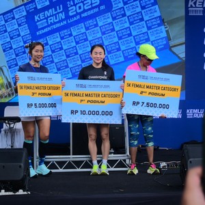 Race photo from KEMLU RUN 2026