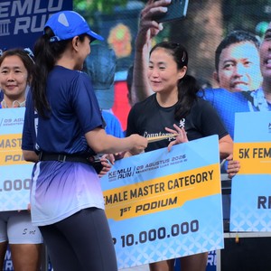 Race photo from KEMLU RUN 2026