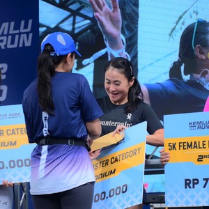 Race photo from KEMLU RUN 2026