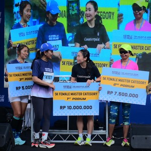 Race photo from KEMLU RUN 2026