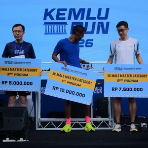 Race photo from KEMLU RUN 2026
