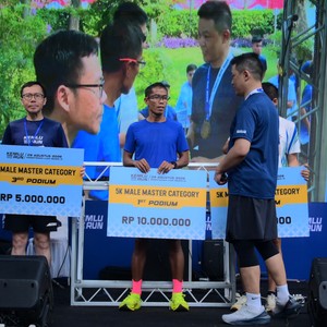 Race photo from KEMLU RUN 2026