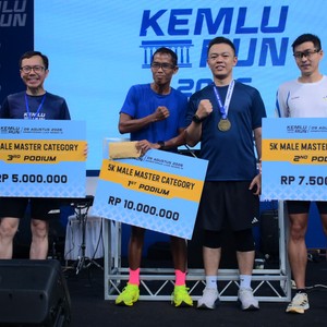 Race photo from KEMLU RUN 2026