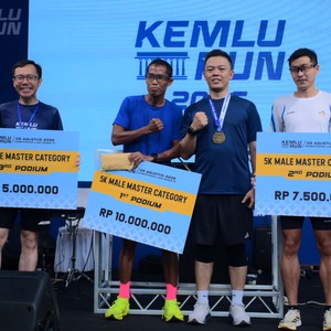 Race photo from KEMLU RUN 2026