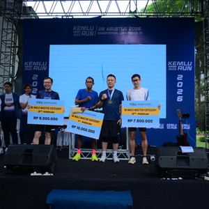 Race photo from KEMLU RUN 2026