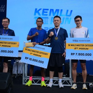Race photo from KEMLU RUN 2026