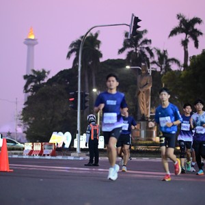 Race photo from KEMLU RUN 2026