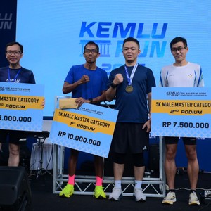 Race photo from KEMLU RUN 2026