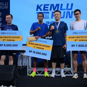 Race photo from KEMLU RUN 2026