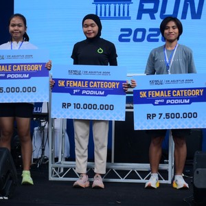 Race photo from KEMLU RUN 2026