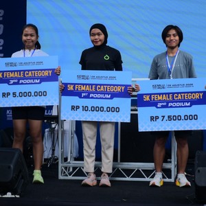 Race photo from KEMLU RUN 2026