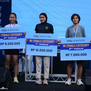 Race photo from KEMLU RUN 2026